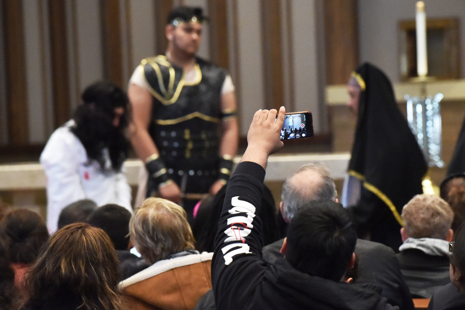 Phones in church